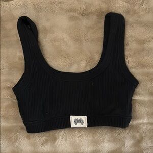 Darc Sport Black Ribbed Bra